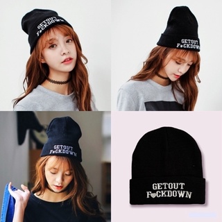 หมวกไหมพรม_Getout Fuckdown ราคาถูก พร้อมส่ง