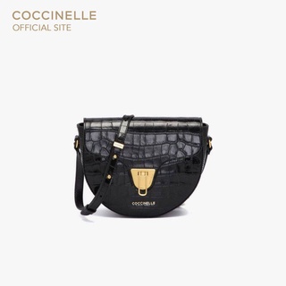 COCCINELLE BEAT CROCO SHINY SOFT HANDBAG 150301 กระเป๋าถือผู้หญิง