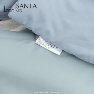 SANTA Bedding ชุดผ้าปูที่นอนพร้อมผ้านวม สีฟ้า สีเขียว