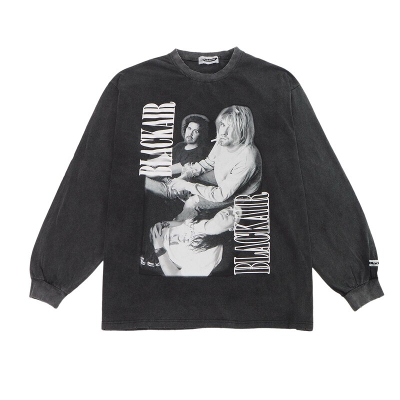 KURT.COBAIN เสื้อแขนยาวคอกลม ทรงโอเวอร์ไซส์