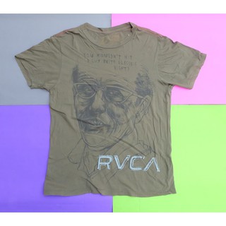 RVCA Clothing อก 20 นิ้ว ยาว 27 นิ้ว สีเขียวทหาร มือสอง ของแท้