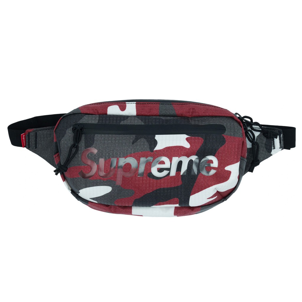 Supreme Waist Bag SS21 (RED CAMO) Shopee Thailand