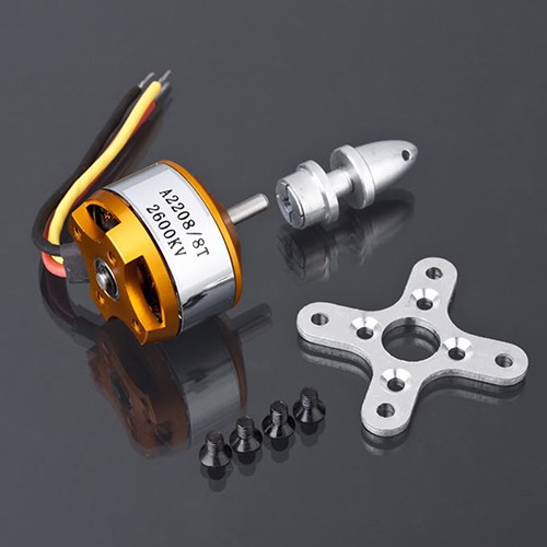 Brushless DC Electric Motor A2208 KV1100 KV1400 KV2600 For RC 4-Axis Multicopter RC Wing 4-Axis Hot Sellin