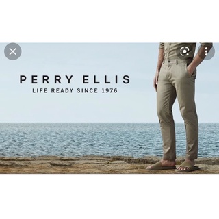 PERRY ELLIS PANTS Slim Fit กางแกงสแล็ค ผู้ชาย เพอรรี่ เอลลีส ของใหม่แท้