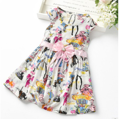 MULTICOLOR FLOWER STYLE BABY DRESS (6-30 MONTH)