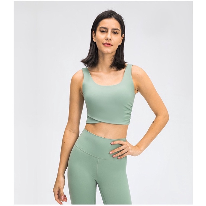 [ใส่โค้ด EWS7NM ลด 40] Lucky me bra สปอร์ตบราทรงเต็มตัว บราโยคะ ฟิตเนส บราคอตื้น