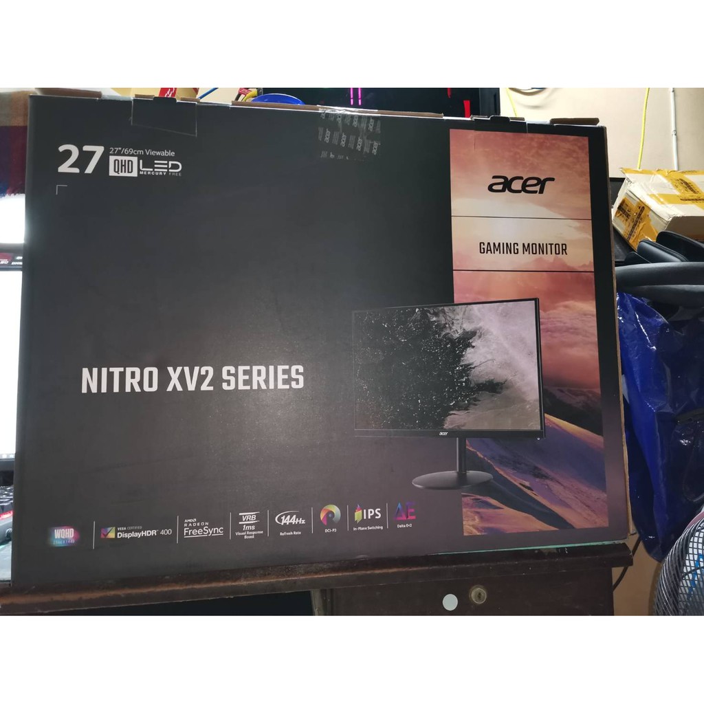 จอ IPS 2K 144Hz Acer XV272U สเปคเดียวกับ AORUS AD27QD สีสวยมาก เหมาะทั้งใช้เล่นเกมและทำงาน สภาพดี อุ