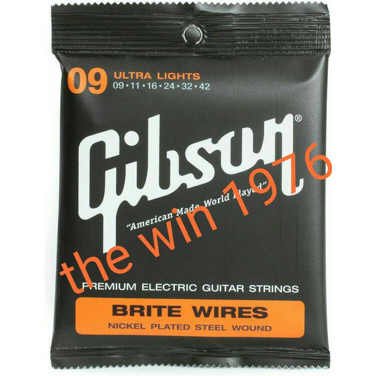 สายกีต้าร์โปร่ง สายกีต้าร์ไฟฟ้า Gibson ครบชุด 6 เส้น แถมปิคกีตาร์อย่างดี มูลค่า 90บาท
