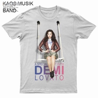 ✥✘♘KAOS BAND DISTROUSIK DEMIOVATO เสื้อยืดยิม CULTURE เสื้อ