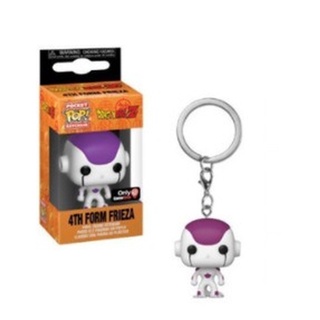 Funko Pocket Pop! พวงกุญแจฟิกเกอร์ อนิเมะ Dragon Ball Z 4th Form Frieza ของเล่นสําหรับเด็ก