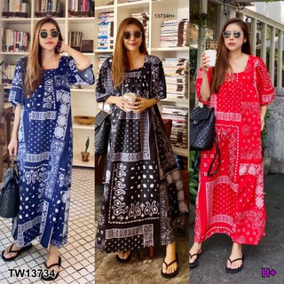 Maxi Dress เดรสยาวโอเวอร์ไซส์  NI13734