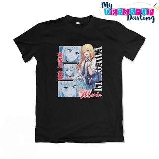 เสื้อยืดแขนสั้นลําลอง ทรงหลวม พิมพ์ลายอนิเมะ My Dress Up Darling Marin Kitagawa Unsiex พลัสไซซ์S-5XL