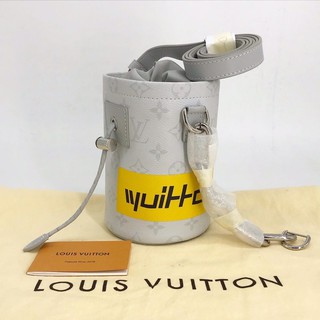 Louis Vuitton X Virgil Debuts Exclusive Chalk Nano Bag (Like New! ) dc19 สีGrey