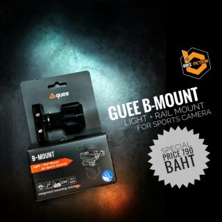 ไฟท้ายและตัวยึดกล้อง #Guee B-Mount Ligh-Rail Mount For Sports Camera