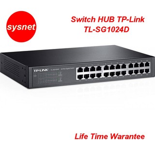 TP-LINK TL-SG1024D Gigabit Switch แบบ Desktop/Rackmount ขนาด 24 port ความเร็ว Gigabit