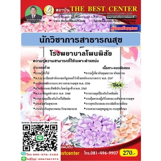 คู่มือสอบนักวิชาการสาธารณสุข โรงพยาบาลโพนพิสัย ปี 64