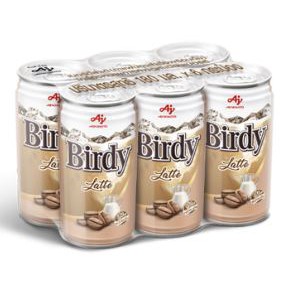 ส่งฟรี  เบอร์ดี้ ลาเต้ ปริมาตรสุทธิ 180ml ยกแพ็ค 6กระป๋อง กาแฟปรุงสำเร็จพร้อมดื่ม BIRDY LATTE COFFEE CAN     ฟรีปลายทาง