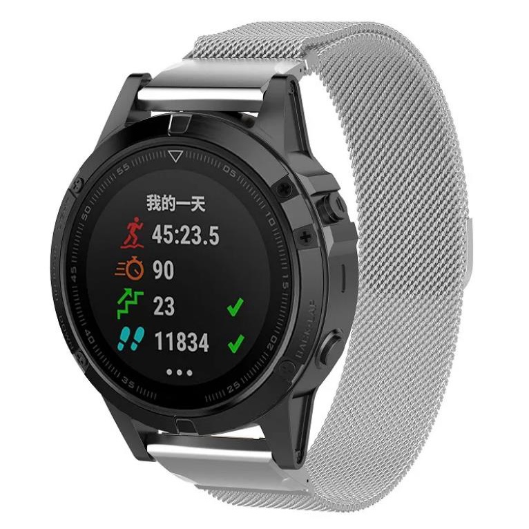 สายนาฬิกาข้อมือแม่เหล็ก แบบเปลี่ยน สําหรับ Garmin Fenix 3 HR 5X 6x 6 Pro 5 Plus 20 22 26 มม. Forerunner 935 945