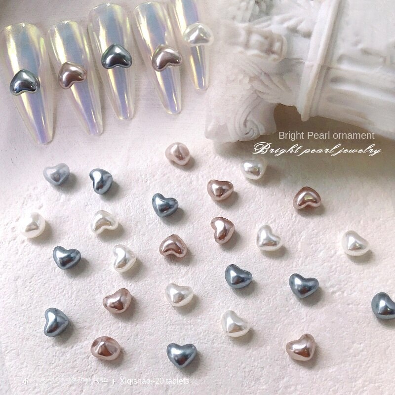 20PC อินเทอร์เน็ตคนดังสไตล์ฮอตไฮไลท์ไข่มุกเครื่องประดับเล็ รูปที่ 3