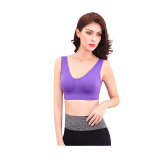 (CSZMXK ลด 50) SB 115 Sport bra สปอร์ตบรา สปอร์ตบราไร้โครงผ้านุ่ม ใส่สบาย มีตะขอหลัง Sportbra