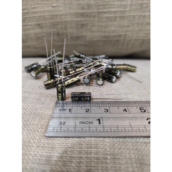 ต่อ 10 ชิ้น ELCO 4.7UF 50v Super Max ELCO 4.7UF 50V ELCO MAX ELKO 4.7 UF