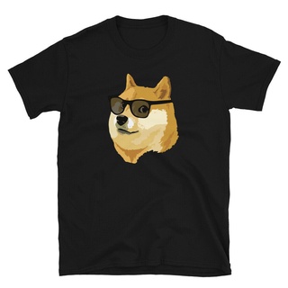 เสื้อยืดแขนสั้นพิมพ์ลาย Dogecoin Dog Crypto Trader สไตล์ฮิปฮอปสําหรับผู้ชาย