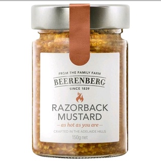 บีเรีนเบิร์ก มัสตาร์ดราซอร์รสชาติเผ็ดร้อน Beerenberg Razorback Mustard 160g