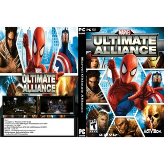 แผ่นเกมส์ PC Marvel Ultimate Alliance (2DVD)