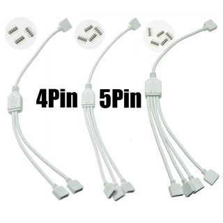 สายเคเบิ้ลเชื่อมต่อ 4 Pin 5 Pin Rgbw 1 To 2 3 4 Splitter Female สําหรับ 5050 3528 Rgbw Rgbwww Led Strip Light