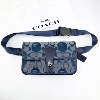 กระเป๋าสะพายคาดเอว Bape x Coach Belt Bag Size9”