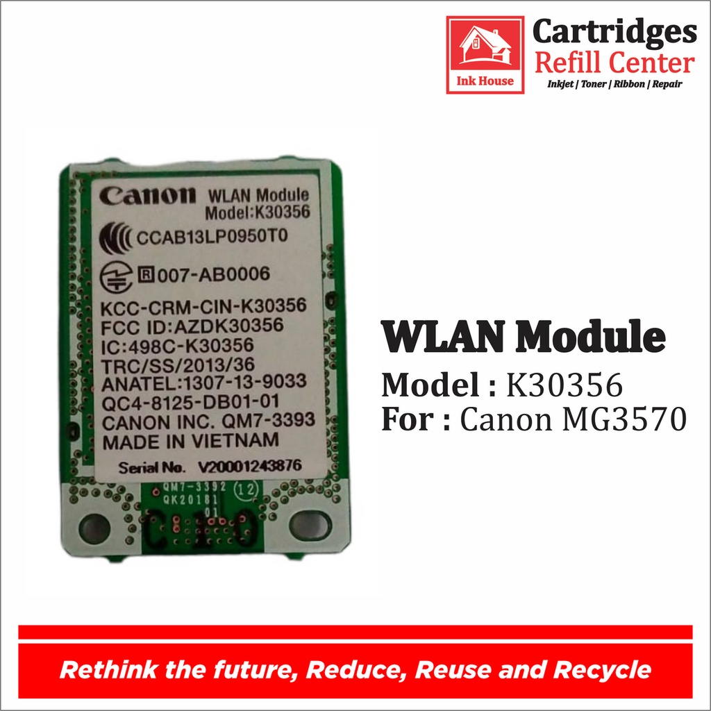 โมดูล WLAN | รุ่น: K30356 | Canon MG3570 | 2nd