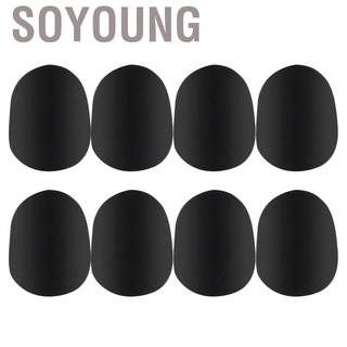 Soyoung 8Pcs Rubber Mouthpiece Patches Pad for Soprano/Alto Saxophone Clarinet 0.3mm/0.5mm/0.8mm