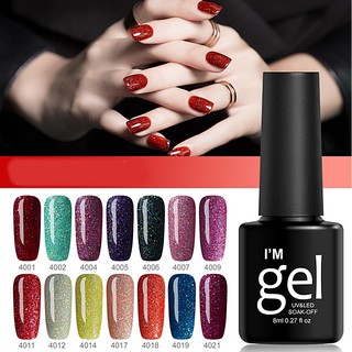 สีเจล สีกลิตเตอร์ Im gel ขนาด 8ml. สีทาเล็บ สวยๆ