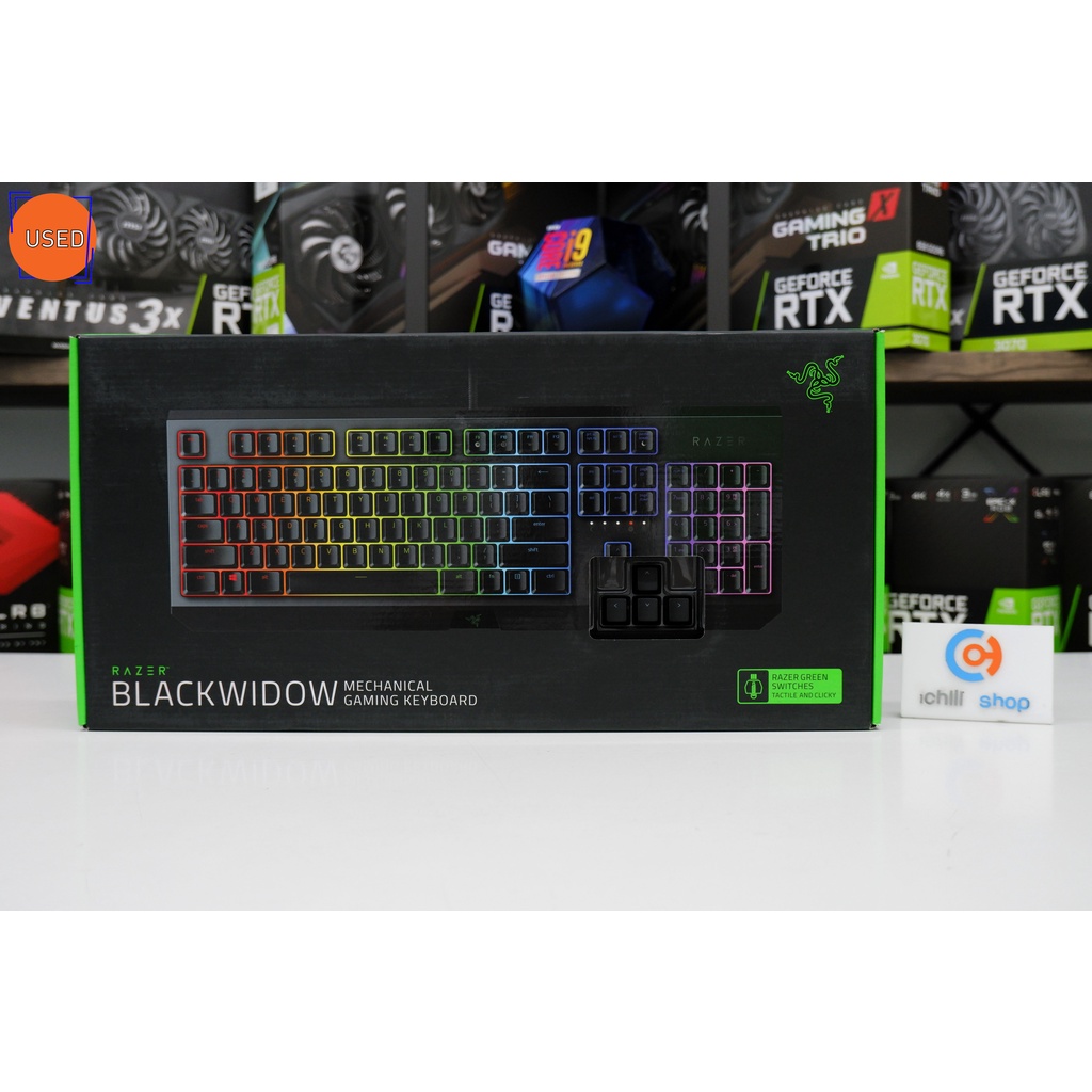 Razer Blackwidow V3 Tenkeyless Green yellow Mechanical Switches Chroma