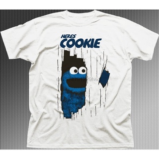 [S-5XL] 【Bf Style】gildan เสื้อยืด ผ้าฝ้าย 100% พิมพ์ลาย Here Johnny Cookie Monster Muppets The Shining Movie สีขาว แฟชั่