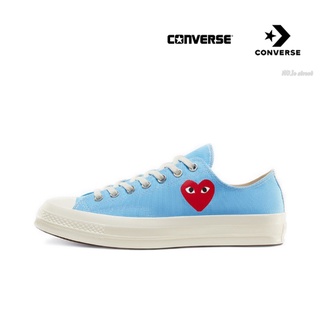 CDG Play x Converse Chuck Taylor All Star 1970s Low Blue Kawakubo Rei ของแท้ 100% แนะนำ