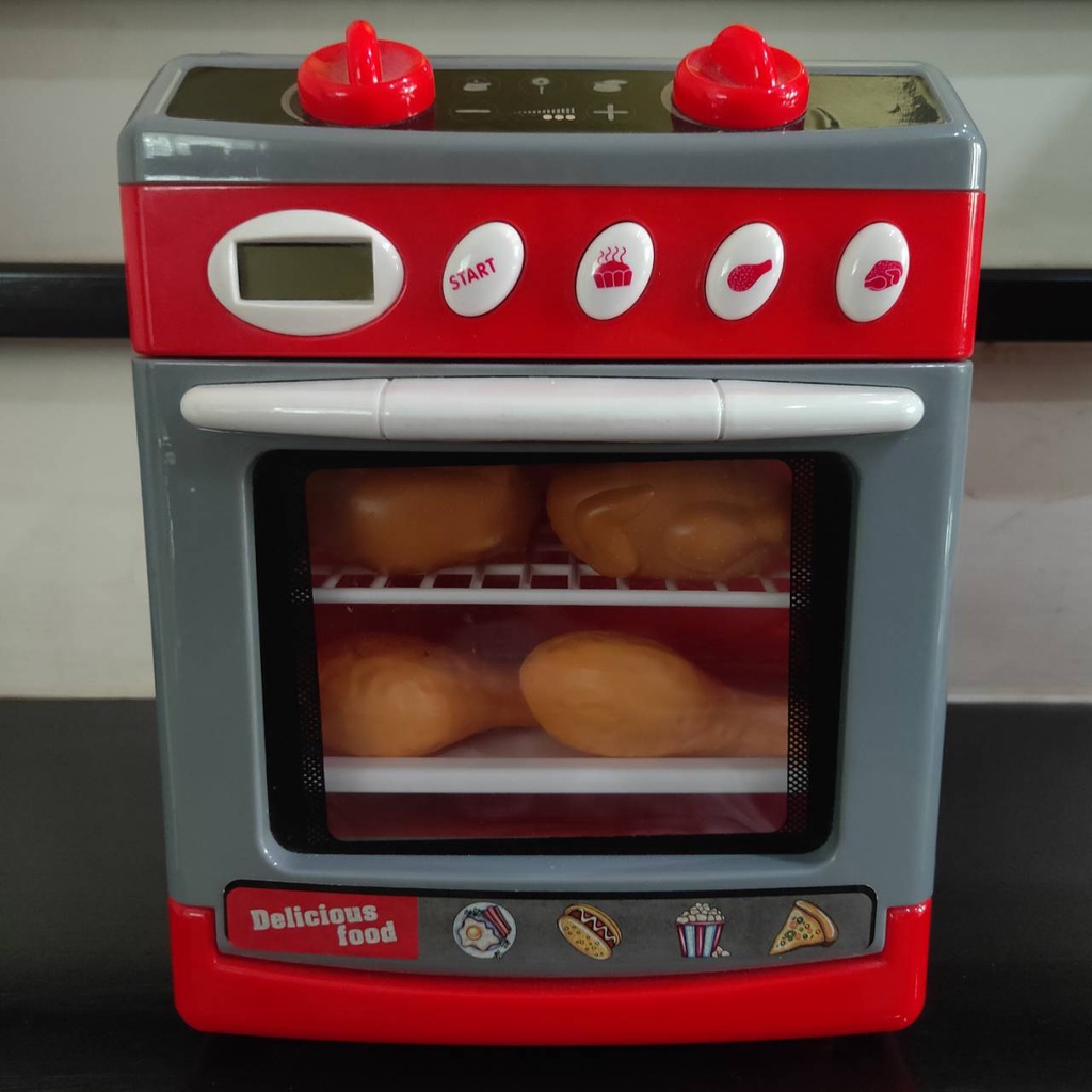 เตาอบ ตู้อบ Kitchen Series Smart Oven ของเล่นเด็ก มีเสียง มีไฟ สภาพดี Wandisi 7213 มือสอง ราคาถูก