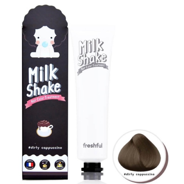 Sale Freshful Milkshake Hair Color Treatment  สี Dirty Cappuccino &amp;  สี Matcha Black.
