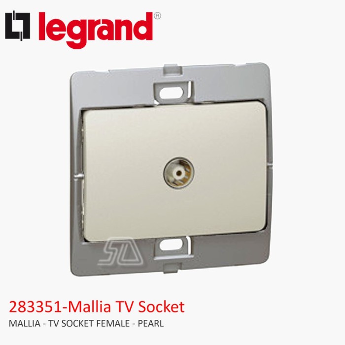LEGRAND MALLIA TV SOCKET หญิง PEARL