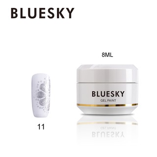 สีเพ้นท์เล็บ เพ้นท์ติ้งเจล Bluesky gel polish painting gel 11 สีเงิน