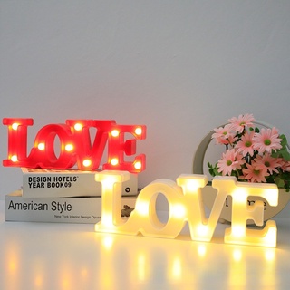 ไฟ LED ลายตัวอักษร LOVE สําหรับตกแต่งปาร์ตี้ วันวาเลนไทน์ งานแต่งงาน งานเทศกาล