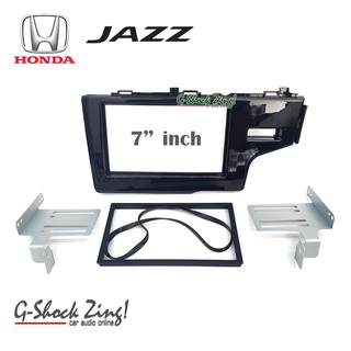 หน้ากากจอ2ดิน 2DIN New HONDA JAZZ GK 2014-2015 พร้อมขาตั้ง(สีดำแก้ว)