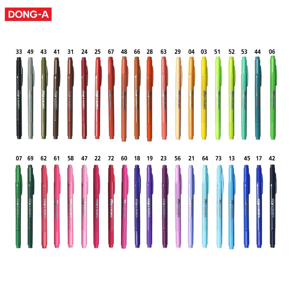 my color 2 หัว ปากกา ปากกาสี  my color 2 มีทั้งหมด 40 เฉดสี ราคาต่อ 1 ด้าม
