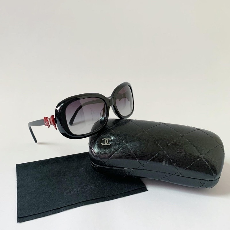 Chanel bow/ribbon sunglasses แว่นกันแดดชาแนล ของแท้100%