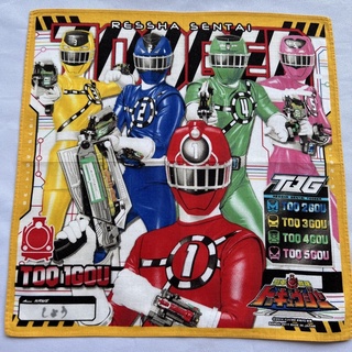 Ressha Sentai ผ้าเช็ดหน้าการ์ตูนญี่ปุ่น