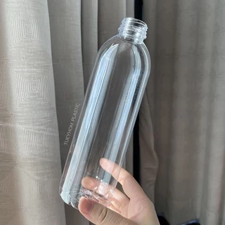(แพ็ค 50 ขวด) ขวดพลาสติก PET ทรงกลมสำหรับบรรจุเครื่องดื่ม ขนาด ** 600 cc ** พร้อมฝา