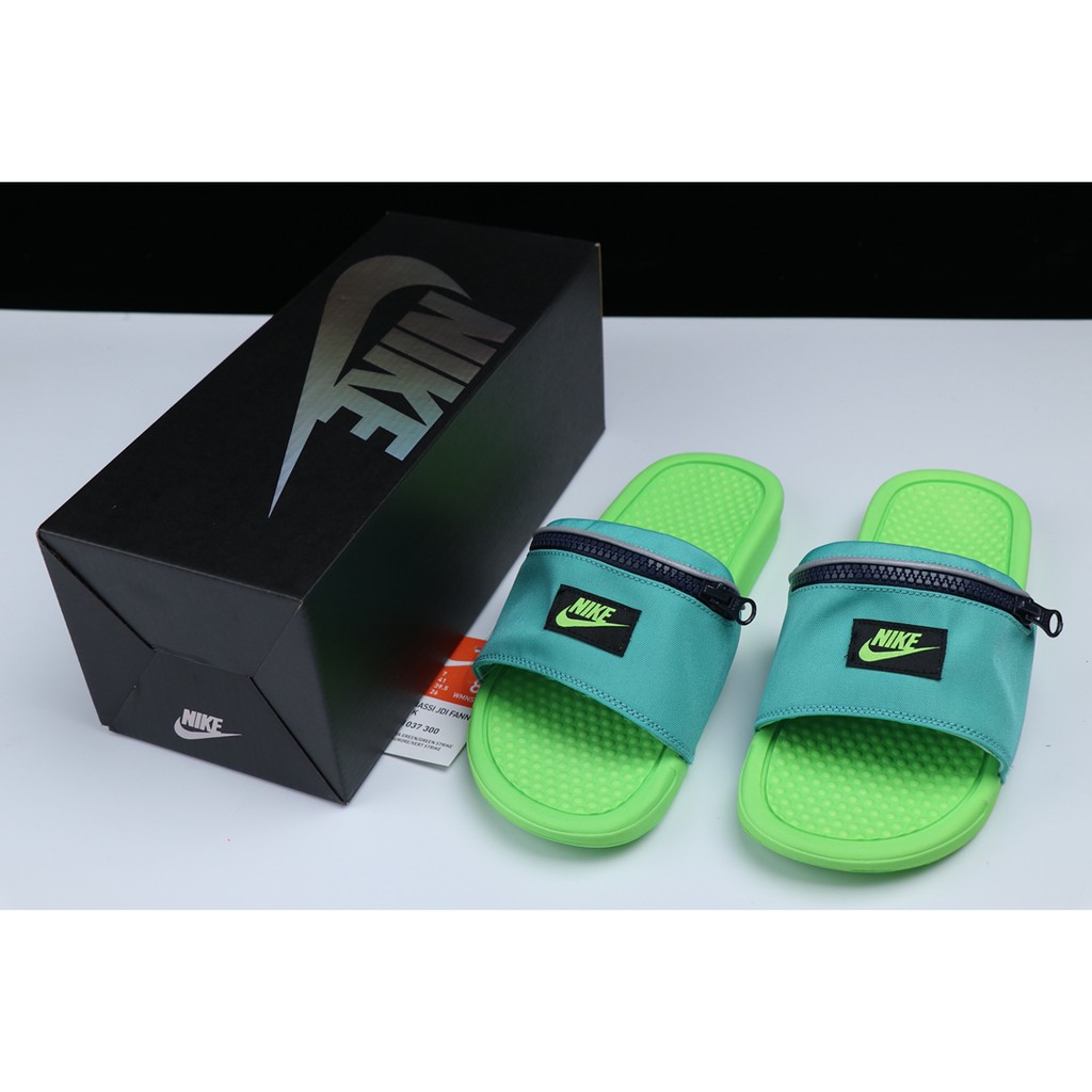 nike slipper with pocket