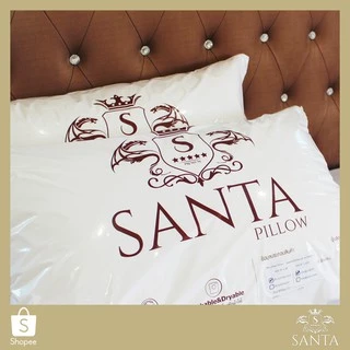 SANTA หมอนหนุน หมอนไมโครเจล หมอนขนห่านเทียม 0.8D