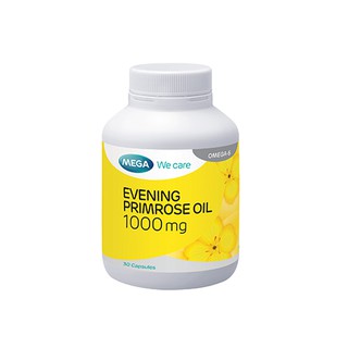 Mega We Care Evening Primrose Oil EPO 1000mg 30 เม็ด อีฟนิ่งพริมโรส เมก้าวีแคร์Exp.22/2/22