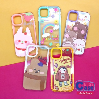 7PULS I11 I13 เคสมือถือประกบ 2ชิ้น นิ่มใส TPU พิมพ์ลายการ์ตูน